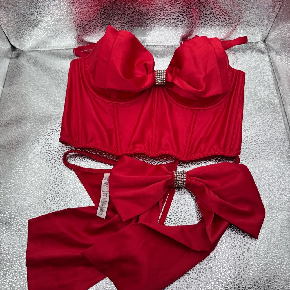 Red Bow Bikini Set
